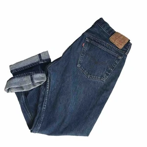 Vintage 80s LEVIS 501 USA Non Selvedge Denim Blue Jeans Tag 38 x33 Actual 34x30 - Bild 1 von 16
