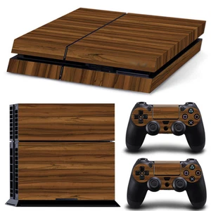 Skin Design Autocollant Protection Pour Sony PS4 Playstation 4 - Motif Bois 5 - Photo 1/1