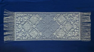 Lace Table Runner Gray 14" X 36" Chantilly Dining Room Livingroom Bedroom - Picture 1 of 4