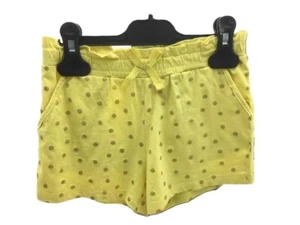 H&M short jaune à pois dorés paillettés fille 2-4 ans - Picture 1 of 2
