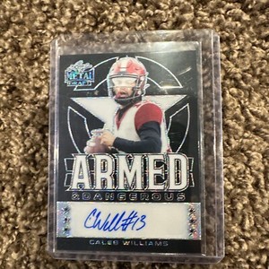 2022 Leaf Metal Draft Caleb Williams MOJO BLACK /10 AUTO SP