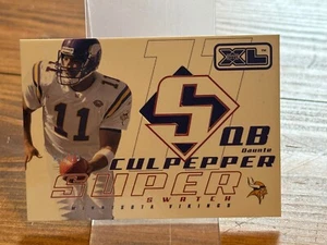 Upper Deck XL Super Swatch Minnesota Vikings Daunte Culpepper Jersey Patch Card - Picture 1 of 8