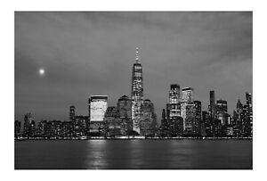 NEW YORK  cityscape nightime  A1 SIZE PRINT -poster  FOR YOUR FRAME