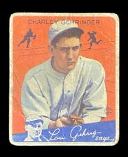 1934 Goudey #23 Charley Gehringer - Poor