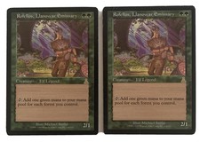 2x Rofellos, Llanowar Emissary - MTG - Urza's Destiny LP See Pics For Condition