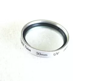 30mm Crystal Vision UV Filter - Silver - Made in Japan - NEW - Picture 1 of 3