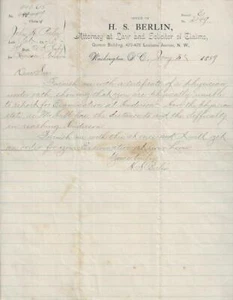 1889 - Confederate POW's Pension Application for Volunteering to Fight Indians - Picture 1 of 1
