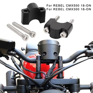 Rialzi Manubri Per Honda Rebel CMX300/CMX500 2018-ON Pair Handlebar Risers Mount - Picture 1 of 10