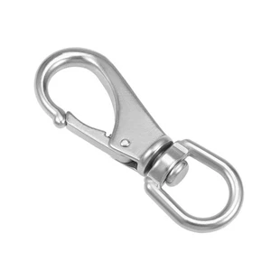 Haken feste Öse, Edelstahl 304 2# Karabiner Haken Befestigung Boot - Bild 1 von 3