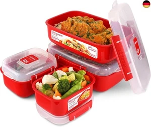 Sistema Microwave-Heat & Eat Frischhaltedosen Set | 4 rechteckige - Bild 1 von 8