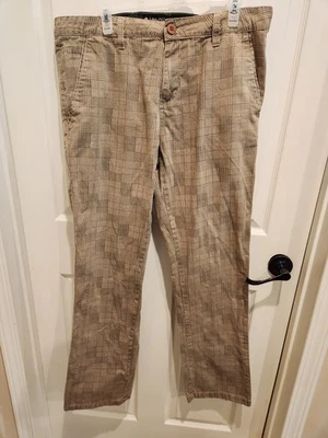 Pantalones de hombre a cuadros de carbono tostados/grises talla 34/30 Foto 1 de 4
