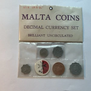 1972 Malta BU Coin Set Sealed - Picture 1 of 2