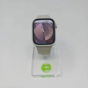 Desbloqueado Apple Watch Serie 8 41MM Negro Aluminio Starlight Correa Deportiva MNUX3LL/A - Imagen 1 de 5