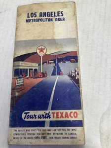 TEXACO LOS ANGELES AREA METROPOLITANA ANNI '50 "COPERTINA MACCHIATA" - Foto 1 di 2