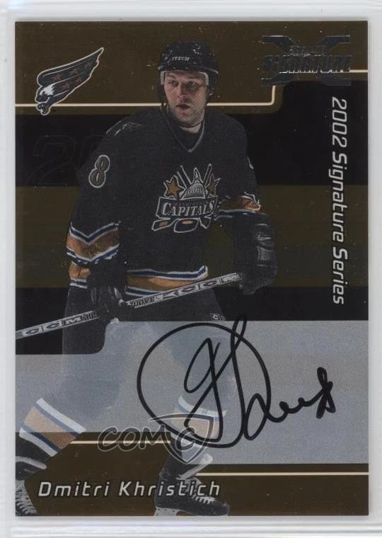 2002-03 ITG Be A Player Signature Series Gold Dmitri Khristich #147 Auto - Image 1 of 2