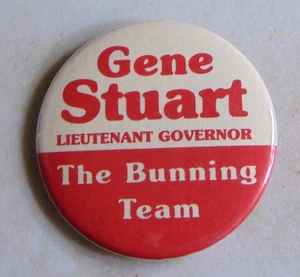 Gene Stuart Bunning 1983 Kentucky Governor campaign pin button political - Picture 1 of 1