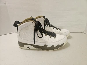 Nike Air Jordan 9 Retro Statue size 8.5 302370–109 IX OG White Gold Preowned - Picture 1 of 7