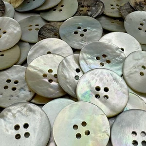 Iridescent/Rainbow Mother Of Pearl Shell Blazer/Jacket Button 23MM 7/8" 4hole - Picture 1 of 3