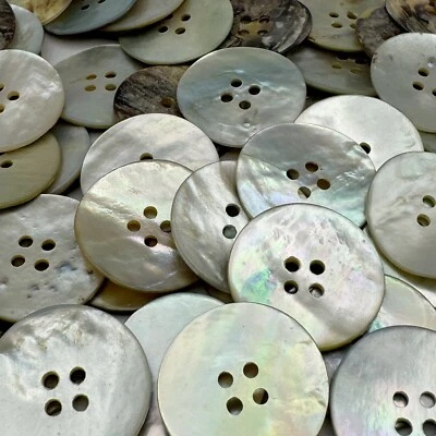 Iridescent/Rainbow Mother Of Pearl Shell Blazer/Jacket Button 23MM 7/8" 4hole - Image 1 of 3