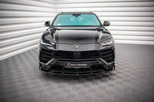 Enfoque frontal V.2 para Lamborghini Urus Mk1 negro labio del alerón espada - Imagen 1 de 7