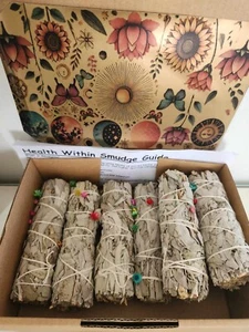 6 palos de salvia blanca sostenibles premium cultivados en Australia extra grandes gruesos - Imagen 1 de 3