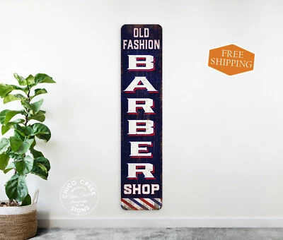 Letrero de peluquería decoración de salón esteticista corte de pelo poste desvanecido 4x18 104182001035 Foto 1 de 4