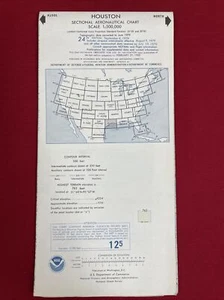 Mapa aéreo de carta aeronáutica seccional HOUSTON 1979 de colección, 24ª edición - Imagen 1 de 4