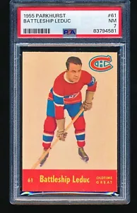 Parkhurst Battlehip Leduc 1955 #61 PSA 7 - Imagen 1 de 2
