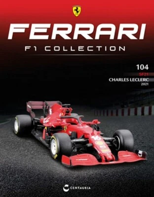 NEW IXO 1:43 F1 FERRARI SF21 - Charles Leclerc 2021 - British GP +Magazine - Immagine 1 di 3