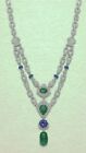 Multi Color Long Necklace For Women Sterling Silver 925 For Party Wear Jewelry
