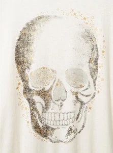 Torrid Graphic Crew Long Sleeve Dolman Skull Tee Plus Size 2 2X 18-20 #D53932 - Picture 1 of 4