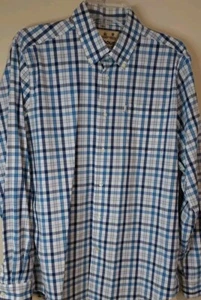 Barbour Men Multicolor Regular Fit Plaid Button Down Long Sleeve Shirt Sz Med - Picture 1 of 8