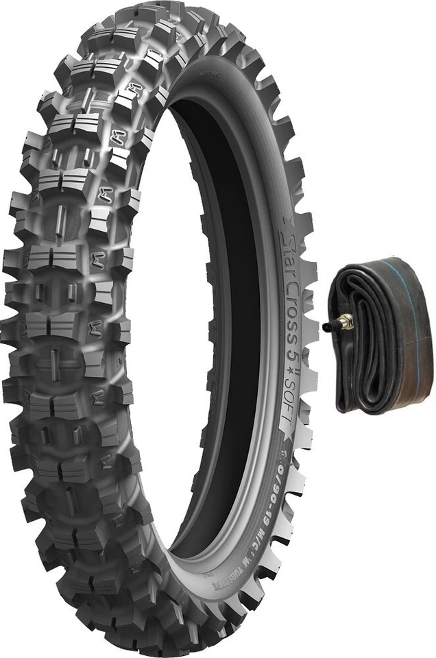 Neumático trasero Michelin Starcross 5 suave 100/90-19 perilla + tubo SUZUKI 250 RM125 Foto 1 de 1