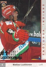 2002-03 Swedish Elitset First Edition Parallel #277 Mattias Luukkonen