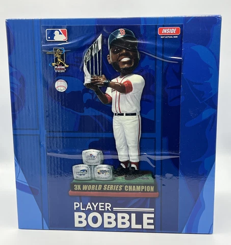 David Ortiz Boston Red Sox 3x World Series Champion Ring Bobblehead Cover