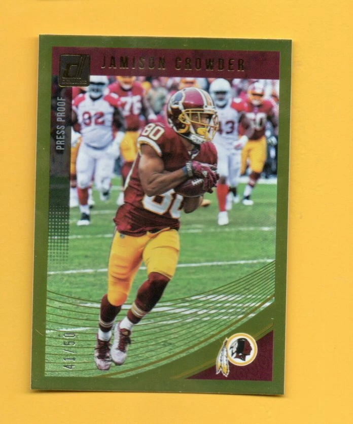 D23698  2018 Donruss Press Proof Gold #289 Jamison Crowder REDSKINS #41/50 - Image 1 of 1