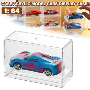Acryl Vitrine für Auto im Maßstab 1:64 schwarz Grundbox für Diecast Modell Hot - Bild 1 von 18