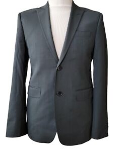 Roberto Cavalli Charcoal Gray Blazer Sport Coat US Size 40 Slim Fit Jacket EU 50