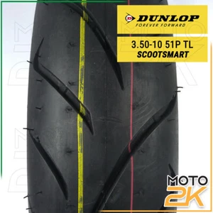 PNEUMATICO GOMMA DUNLOP SCOOTSMART 3.50-10 51P PER PIAGGIO VESPA PX 125 150 200 - Imagen 1 de 4