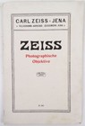 Carl Zeiss Jena Photographische Objektive P 197 altes Prospekt
