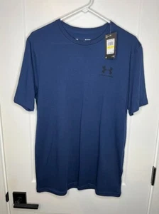 Camiseta Under Armour Azul Marino Para Hombre Mediana Nueva Con Etiquetas HEATGEAR Suelta - Imagen 1 de 3