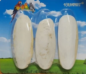 Bird Cuttlefish Bone 15cm 3-Pack Budgie Parrot Cockatiel Cage AU Stock - Picture 1 of 1