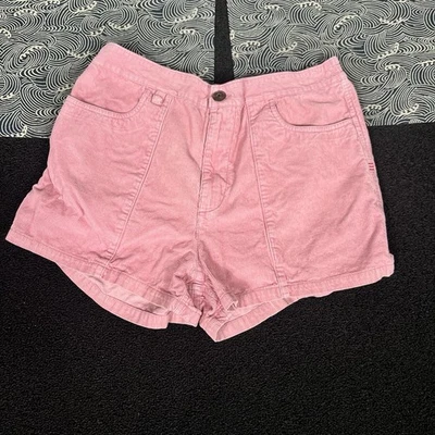 BDG Urban Outfitters Pantalones Cortos GRANDES Pana Mamá Pantalones Cortos Rosa L Exterior Foto 1 de 4