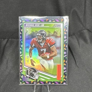 2025 Panini Score A Treat Michael Vick Candy 45/99 Candy Parallel Refractor - Imagen 1 de 3