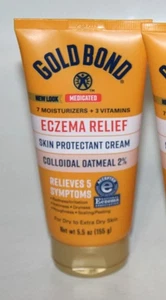 GOLD BOND ECZEMA RELIEF CREAM COLLOIDAL OATMEAL 2% 5.5 OZ EXP 7/26 - Picture 1 of 2