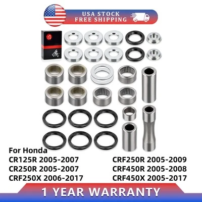Linkage Bearing Seal Kit for Honda CR125R CR250R CRF250X CRF250R CRF450R CRF450X - Image 1 of 4