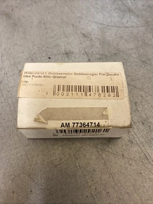 Resistenza Ventilatore Originale 77364714 Fiat Lancia - Immagine 1 di 4