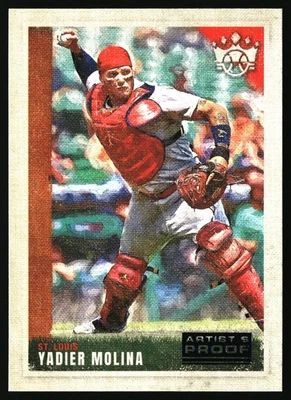 2022 Panini Diamond Kings Yadier Molina Artist's Proof SP #113 - Image 1 of 2
