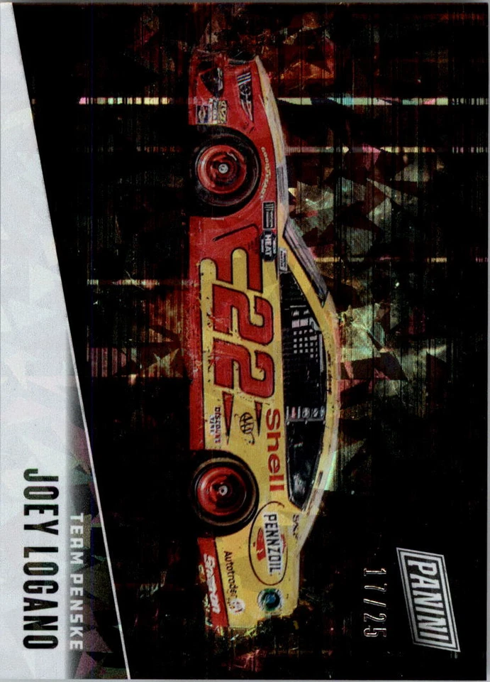 2019 Panini Father's Day Panini Collection Cracked Ice #JL Joey Logano /25  - Image 1 of 2
