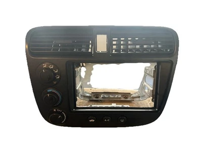 Bisel de radio control de clima con soporte negro Honda Civic 2001-2005 ventilación central Foto 1 de 4